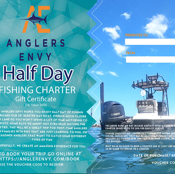 Half Day Fishing Charter Gift Certificate